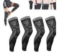GeRRiT Flytex Manchettes de compression des jambes complètes, manchettes de compression Flytex V2 pour genoux et jambes (2 paires, taille XL)