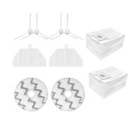 GeRRiT For aspirateur Robot de vidange autonettoyant EVA/SDJ06RM, sac à poussière, chiffons de vadrouille, filtre Hepa, pièces de brosse latérale Durapur (Color : Set23)