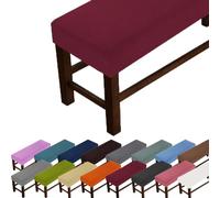 GeRRiT Grande housse de banc rectangulaire anti-rayures, pour protéger chaise, chambre à coucher, salon, cuisine (rouge, S : 90-120 cm, l : 35-50 cm, H : 20 cm)