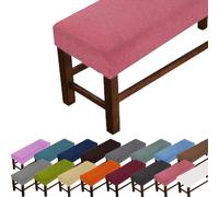 GeRRiT Grande housse de banc rectangulaire anti-rayures, pour protéger chaise, chambre à coucher, salon, cuisine (rose, S : 90-120 cm, l : 35-50 cm, H : 20 cm)