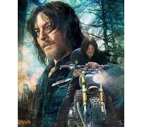 GerRit Kits de peinture de diamant 5d diy 5d pour adultes enfants,Walking Dead Art, kits de broderie en diamant rond complet-40x50cm