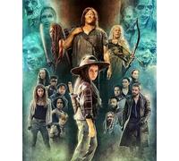 GerRit Kits de peinture de diamant 5d diy 5d pour adultes enfants,Walking Dead Art, kits de broderie en diamant rond complet-30x40cm