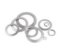 GeRRiT Lot de 50 rondelles de sécurité M4 en acier inoxydable - Rondelles dentelées - Rondelles haute tension