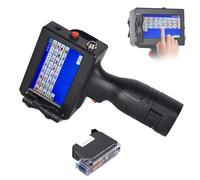 GeRRiT Machine de Codage portative de 12.7mm, écran Tactile de 4.3 Pouces, Distance d'impression 2-5mm, Jet d'encre Intelligent d'écran Tactile de Code à Barres/QR