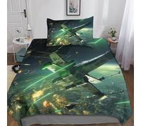 Gerrit Parure De Lit 135x200cm Adultes Et Enfants Star Wars Imprimé Housses De Couettes Doux Microfibre Parure Housse Couette avec Éclair Et Taies D’Oreiller