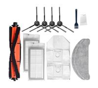 GeRRiT Pièces de brosse latérale avec filtre Hepa en tissu for aspirateur robot EVE Plus, brosse principale, sac à poussière, Kits d'accessoires Durapur (Color : Set24)