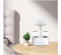 GeRRiT Raining Cloud Night Light, 7 Couleurs LED 450ml Lampe Son Pluie, pour la Maison, Le Bureau, la Chambre,White