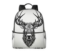 GeRRiT Sac à bandoulière léger imprimé floral 3D, sac à dos multifonctionnel, sacs à dos de voyage, Deer, Taille unique