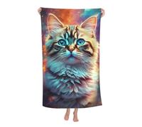 Gerrit Serviette de plage pour chats - Serviette de plage douce - Séchage rapide - Sans sable - 9,80 x 160 cm