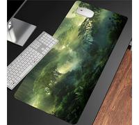 GeRRiT Tapis de Souris XXL Tapis de Souris Grand Forêt Nature Tapis de Souris Gaming 1000x500x3mm Grand Tapis de Bureau sous Main avec Base en Caoutchouc antidérapante pour Bureau Maison