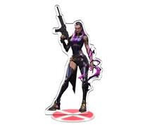 GeRRiT Valorant Figurine de jeu en acrylique pour les fans de jeu, figurine colorée et exquise en acrylique (Reyna)