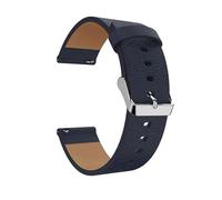 GerRit yzw6688 Bracelet de montre en cuir compatible avec Versa 2, bracelet de montre intelligent compatible avec Versa Lite(Midnight Blue)
