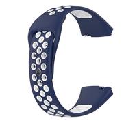 GerRit yzw6688 Bracelet de sport en Silicone Compatible avec Watch 3 Active/Lite, bracelet de montre intelligent bicolore(Midnight Blue White)