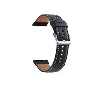 GerRit yzw6688 Bracelet en cuir 22 mm 20 mm compatible avec Galaxy Watch 3 41 45 mm 46 mm 42 mm Bracelet compatible avec les bracelets de montre GTR GTS 4 3 2 / GT(Black si,22mm)
