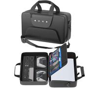 Gersker Sac de Transport PS5 Compatible avec PS5/Slim/Pro Digital & Disc, Étui de Voyage PS-5 avec Plusieurs Poches, Protège Les Écouteurs, Les Manettes et Les Accessoires de Jeu, Noir