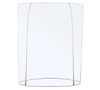 GERSO Housse transparente pour porte-vêtements - Double fermeture éclair - Longueur : 120/150/180 cm (150 cm)