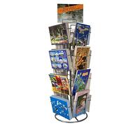 Gerso présentoir pivotant de cartes 16 motifs 105x150mm paysage et portrait pour comptoir présentoir de cartes postales