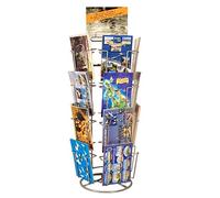 Gerso présentoir pivotant de cartes 20 motifs 105x150mm en portrait pour comptoir présentoir de cartes postales pour cartes de vœux