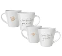 Gerth Medien Ensemble de tasses - Aimé et merveilleux : bon moment à deux, jaune