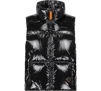 Gertrude - Doudoune brillante sans manches isolante en duvet naturel - Galilee Black pour Femme - Taille S\/M - Noir Noir S\/M