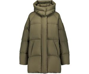 Gertrude - Doudoune mi-longue ceinturée et isolante en duvet naturel - Pame Khaki pour Femme - Taille M - Kaki Kaki M