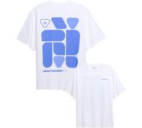 Gertrude - T-shirt en coton - Leonce Geometry Blanc/Saphir en Coton - Taille XL Blanc XL