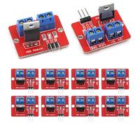 GERUI 10 pièces module pilote MOSFET 0-24V 3,3V/5V bouton MOSFET tube MOS tube à effet de champ puce unique module pilote PWM pour Arduino MCU ARM RF-520