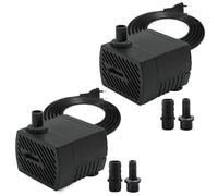GERUI 2 mini pompe à eau, 280l/h, 4W, 220V-240V, 50/60Hz, volume d'eau réglable 8/13mm, pompe à fontaine, convient pour les petits aquariums, pompes d'aquarium, jardins