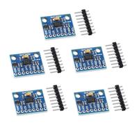 GERUI ADXL345 Lot de 5 accéléromètres 3 axes GY-291 Module de capteur de gravité numérique ADXL345 3 axes Module d'accélération Inclinaison Compatible avec Arduino Raspberry Pi