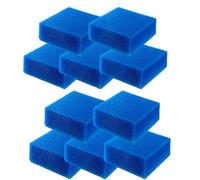 GERUI Bioflow Super Lot de 10 éponges de charbon actif pour aquarium Juwel Compact/H/Bioflow 3.0 et Juwel Bioflow 6.0 (bleu) (L-Fine-10 pièces)