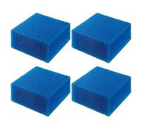 GERUI Bioflow Super Lot de 4 éponges de charbon actif pour aquarium Juwel Compact/H/Bioflow 3.0 et Juwel Bioflow 6.0 (bleu) (M-Fine-4 pièces)