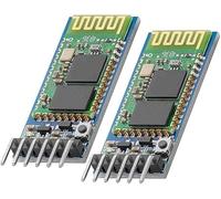 GERUI HC-Typ-05 Lot de 2 émetteurs-récepteurs sans fil Bluetooth RF Master Slave Module Bluetooth intégré 6 broches Port série sans fil Module BT