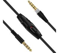 GERUI HyperX Cloud Alpha Câble audio de rechange 3,5 mm mâle vers mâle pour Cloud avec contrôle du volume pour HyperX Cloud, pour casque HyperX Cloud Alpha, Cloud Flight, pour casques de jeu G933