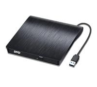 GERUI Lecteur DVD externe, USB 3.0 CD DVD +/-RW Lecteur optique USB C Graveur Slim CD/DVD Writer Reader Portable pour PC Laptop Desktop MacBook Mac Windows 7/8/10/11/XP OS Apple (USB 3.0)