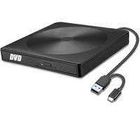 GERUI Lecteur DVD externe USB 3.0 Type-C graveur pour PC portable