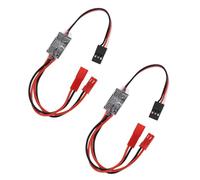 GERUI Lot de 2 interrupteurs électroniques 20 A à courant élevé - 3-30 V - Relais de commutation AUX télécommandés - Pour voiture, camion, bateau - Lumière LED