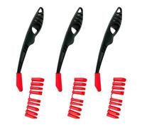 GERUI Lot de 3 lisseurs de joints en silicone - Extracteur de joints en silicone - Lisseur en silicone - Avec 9 formes de joint