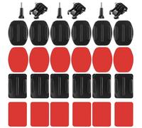 GERUI Lot de 32 supports adhésifs compatibles avec les supports Gopro et les accessoires Gopro, avec support adhésif plat incurvé, accessoires de fixation pour casque, pour GoProHero