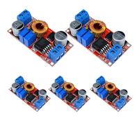 GERUI Lot de 5 piles au lithium XL4015 5 A DC vers DC 5 V-32 V 0,8 V-30 V CC CV - Platine de charge Step Down - Module de puissance à courant constant à réduction de tension