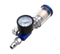 GERUI Pistolet à peinture Régulateur de pression d'air Pistolet pulvérisateur pneumatique Régulateur de pression d'air Appareil de mesure Piège à huile et eau Filtre séparateur Outil Réducteur de