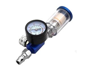 GERUI Pistolet à peinture Régulateur de pression d'air Pistolet pulvérisateur pneumatique Régulateur de pression d'air Appareil de mesure Piège à huile et eau Filtre séparateur Outil Réducteur de