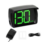 GERUI Tachymètre numérique de voiture - Écran HUD Head Up 2,8" KM/H - Tachymètre avec puce GPS - Affichage de la vitesse pour tous les véhicules - USB Plug and Play