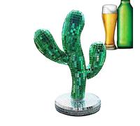 Geruwam Ornements de cactus | Ornements disco réfléchissants | Outil de décoration de boule disco pour les boîtes de nuit, les festivals et