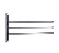 GERZWY SUS 304 Porte-Serviettes Mural pivotant à 3 Barres en Acier Inoxydable pour Salle de Bain Finition polie