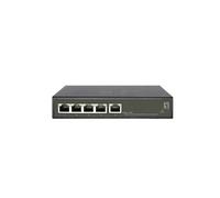 GES-2105P commutateur réseau Géré L2 Gigabit Ethernet (10/100/1000) Connexion Ethernet, supportant l'alimentation via ce port (PoE) Noir