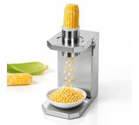 GESAIDES Égreneuse à maïs Automatique en Acier Inoxydable pour Stands Alimentaires, batteuse à maïs Haute Vitesse (40 W) avec goulotte d'alimentation de 6,5 cm, égreneuse électrique pour la Mise