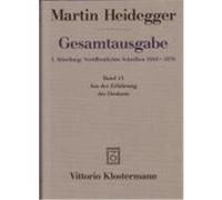 Gesamtausgabe Abt. 1 Veröffentlichte Schriften Bd. 13. Aus der Erfahrung des Denkens Heidegger, Martin (Auteur)