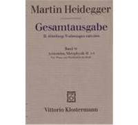 Gesamtausgabe Abt. 2 Vorlesungen Bd. 33. Aristoteles: Metaphysik IX, 1-3 Heidegger, Martin (Auteur)