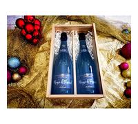 Geschenkbox Champagner Marquis de Pomereuil /2 Brut/Transparentes Glas