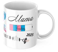 Geschenke-fabrik.de - Tasse Mama loading 2025 - Cadeaux pour futures mamans / femmes enceintes - Idées d’annonce de grossesse - Baby loading